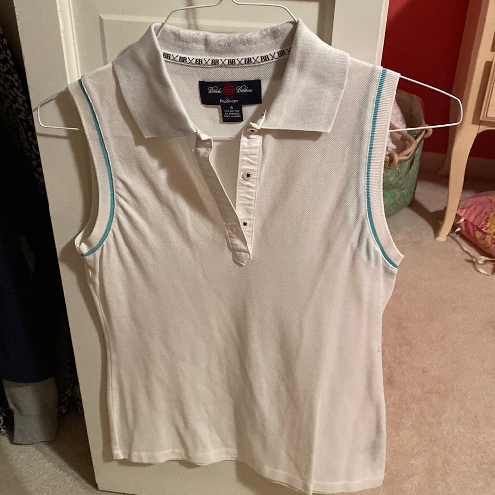Brooks brothers sleeveless polo